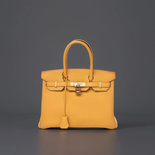 Togo Birkin 30 Jaune Ambre