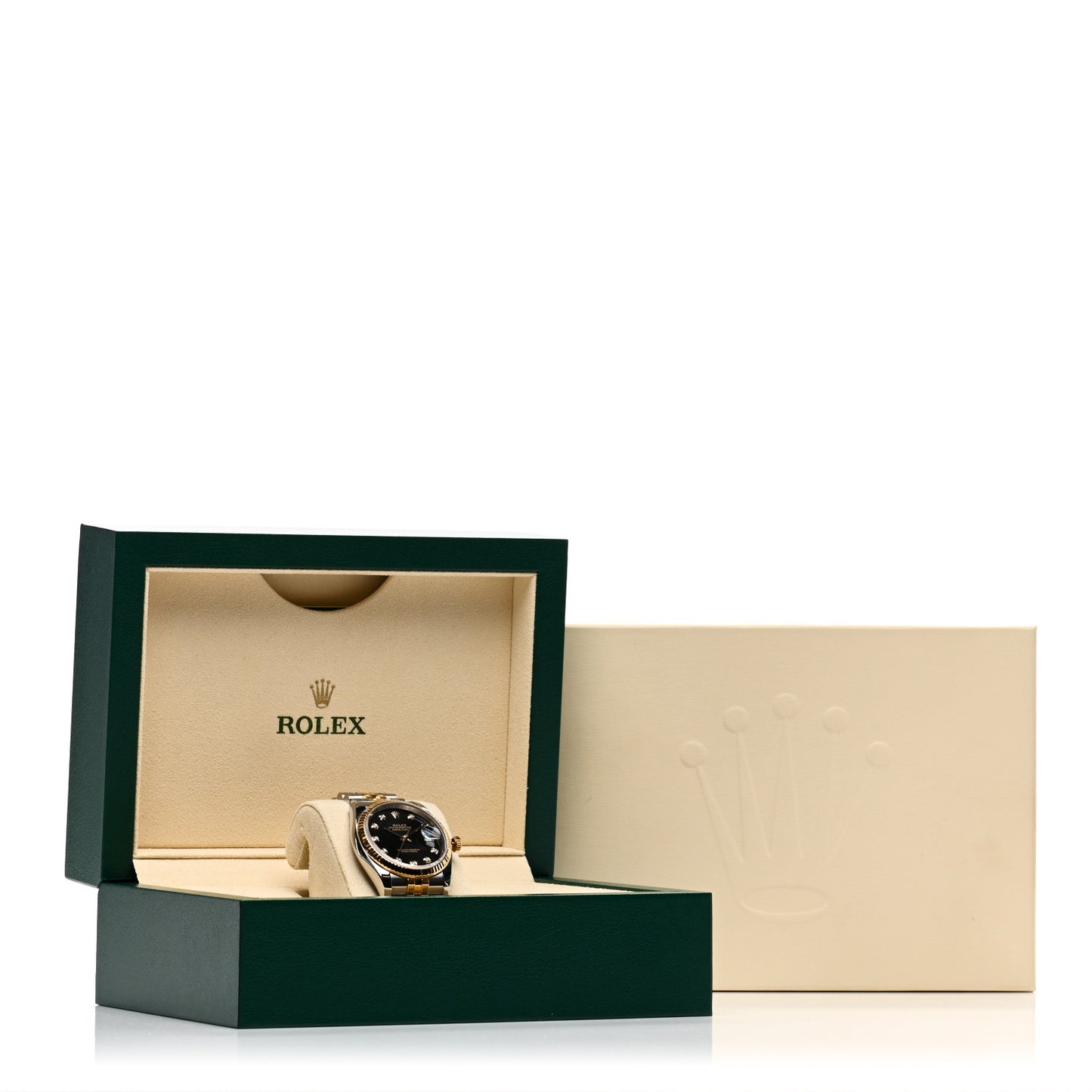 18K Yellow Gold Diamond 36mm Oyster Perpetual Datejust Watch Black