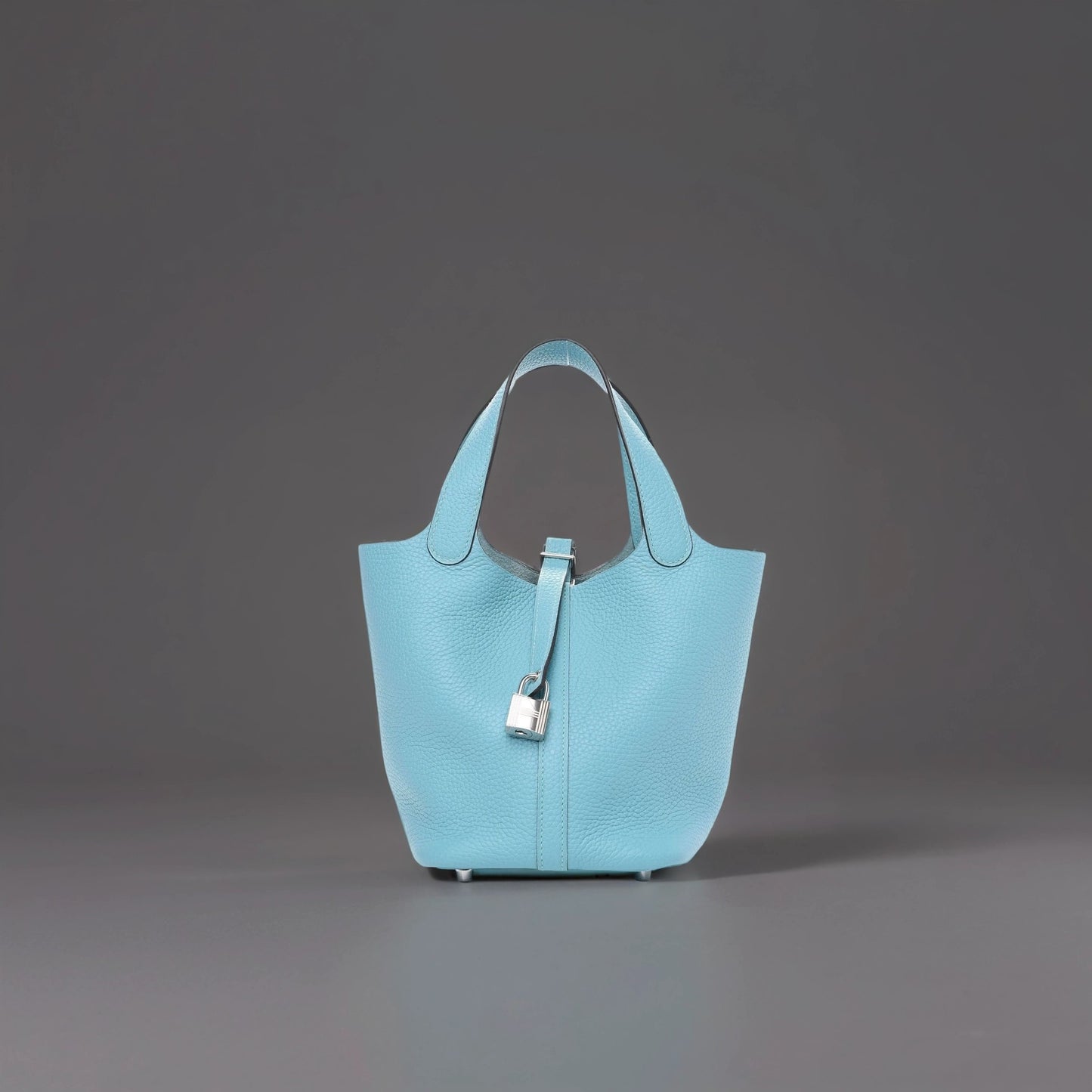 Taurillon Clemence Picotin Lock 18 PM Bleu Atoll