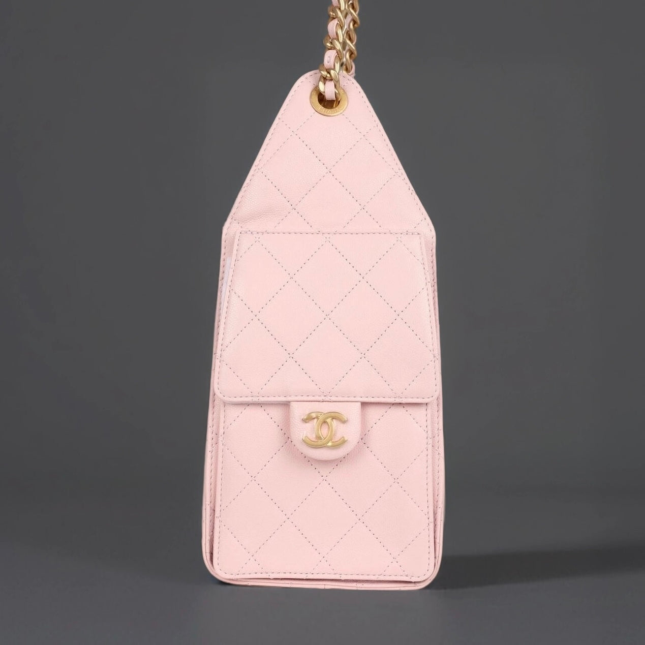 Caviar Quilted Small Chanel 25 Handbag Light Pink
