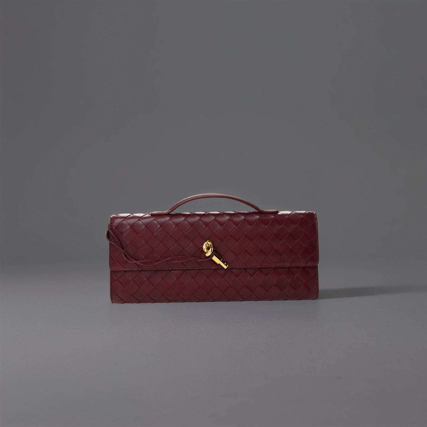 Nappa Intrecciato Long Andiamo Top Handle Clutch Barolo
