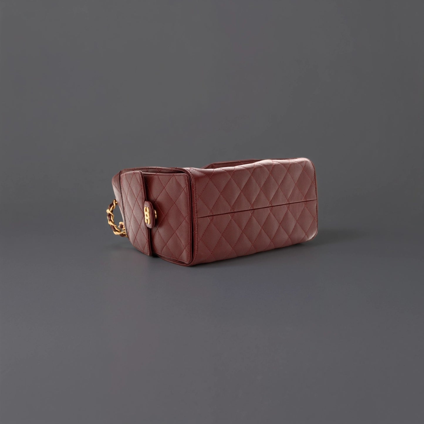 Washed Denim Quilted Small Chanel 25 Handbag Black