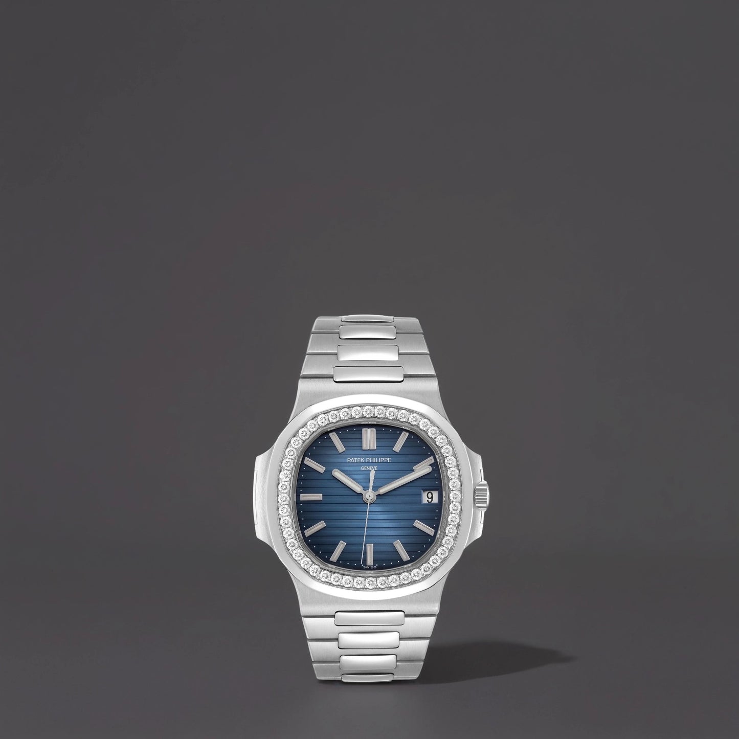 Patek Philippe Nautilus White Gold Diamond Watch