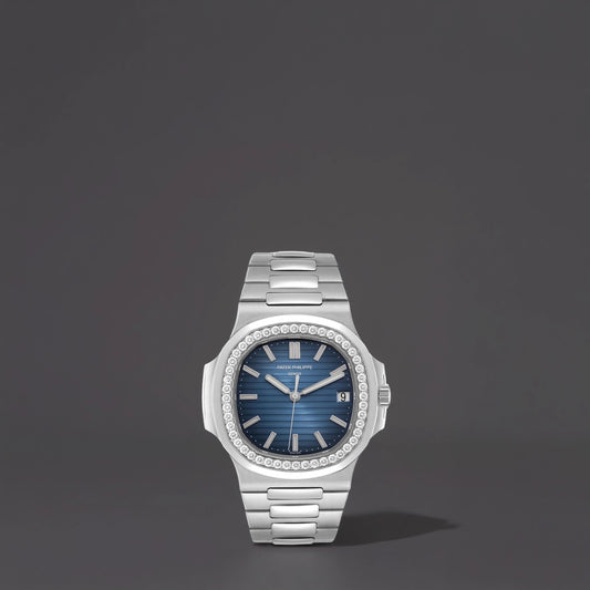 Patek Philippe Nautilus White Gold Diamond Watch