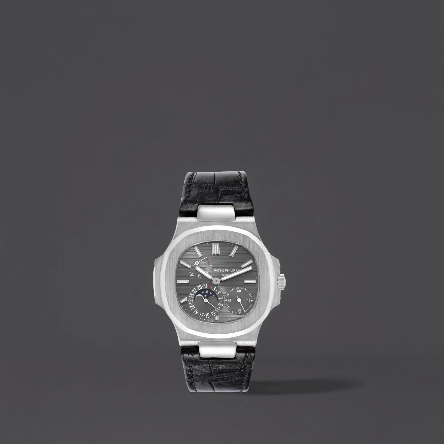 Patek Philippe Nautilus White Gold Moonphase Watch