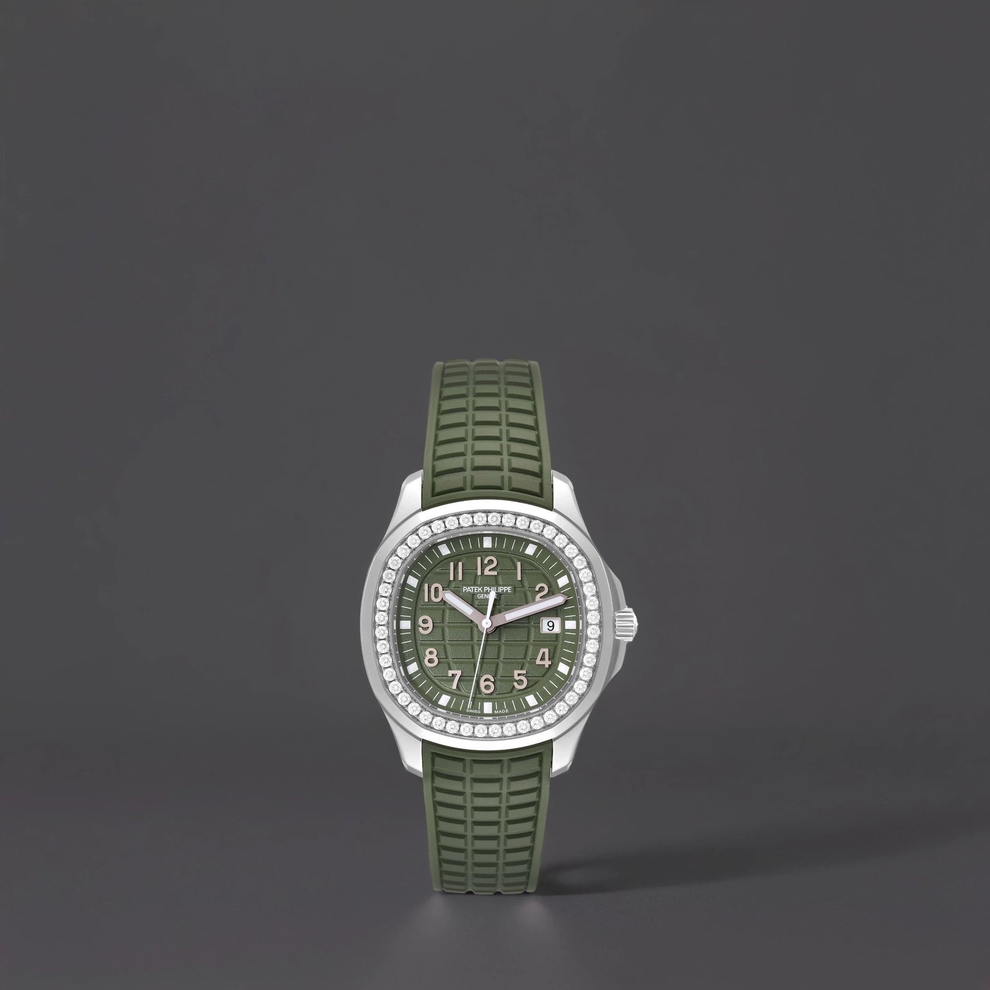 Patek Philippe Aquanaut Luce Steel Green Dial Diamond Watch