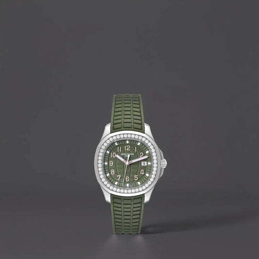 Patek Philippe Aquanaut Luce Steel Green Dial Diamond Watch