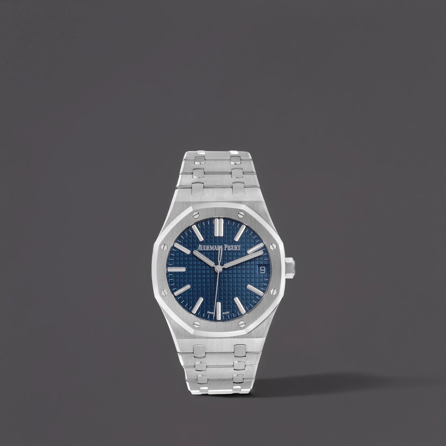 Audemars Piguet Royal Oak Blue Dial Steel Mens Watch