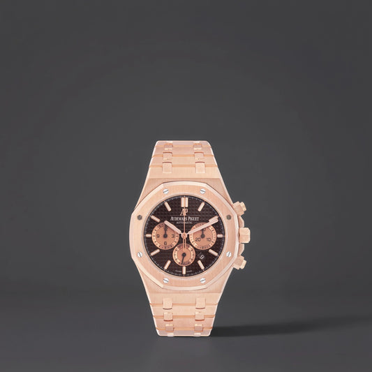 Audemars Piguet Royal Oak Brown Dial Rose Gold Watch