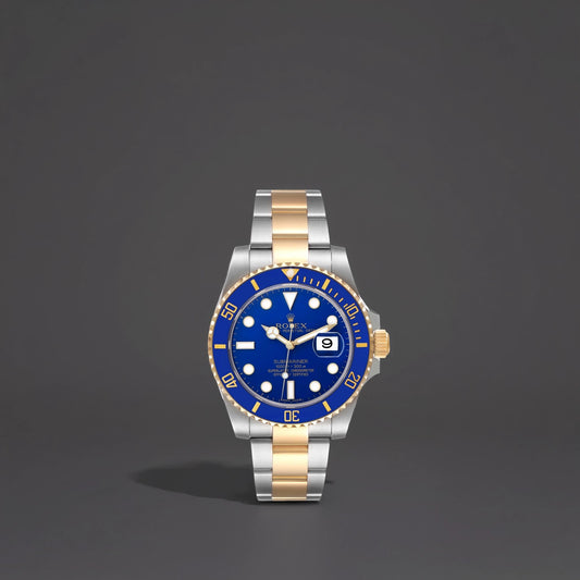 Rolex Submariner 41 Steel Yellow Gold Blue Dial Mens Watch
