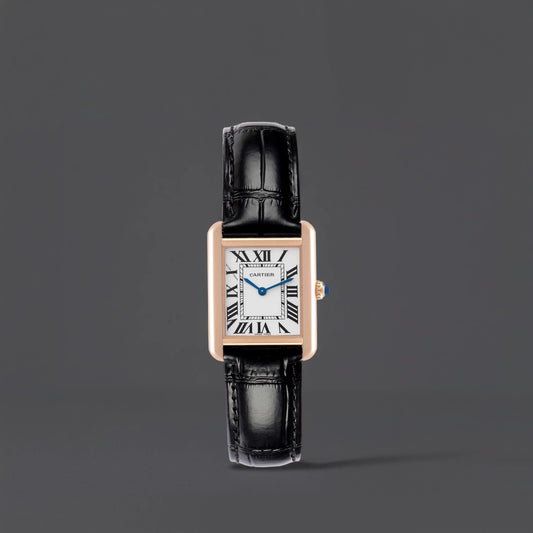 Cartier Tank Solo Rose Gold Steel Ladies Watch