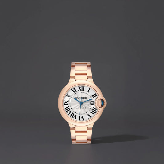 Cartier Ballon Bleu 33 Rose Gold Midsize Ladies Watch