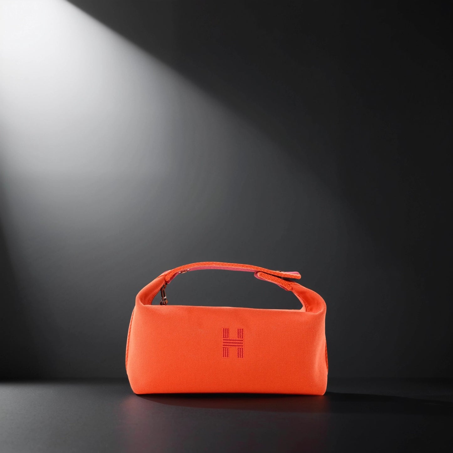 Canvas Small Bride-A-Brac Pouch Orange Burgundy