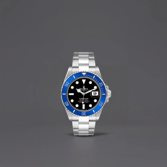 Rolex Submariner Cookie Monster Blue Ceramic Bezel White Gold Mens Watch