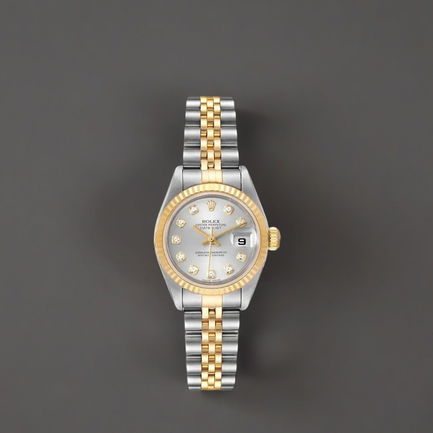 Rolex Datejust 26 Steel Yellow Gold Diamond Ladies Watch