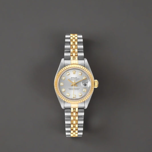 Rolex Datejust 26 Steel Yellow Gold Diamond Ladies Watch