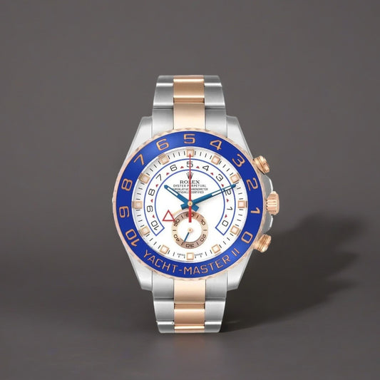 Rolex Yachtmaster II Steel Rose Gold Mens Watch
