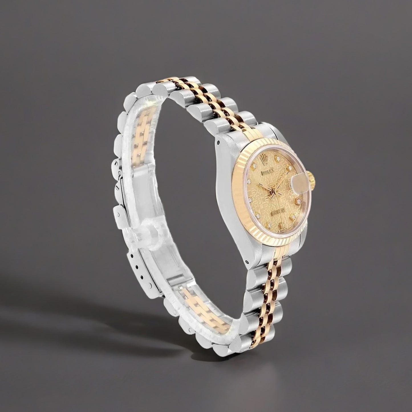 Rolex Datejust 26mm Steel Yellow Gold Diamond Dial  Watch