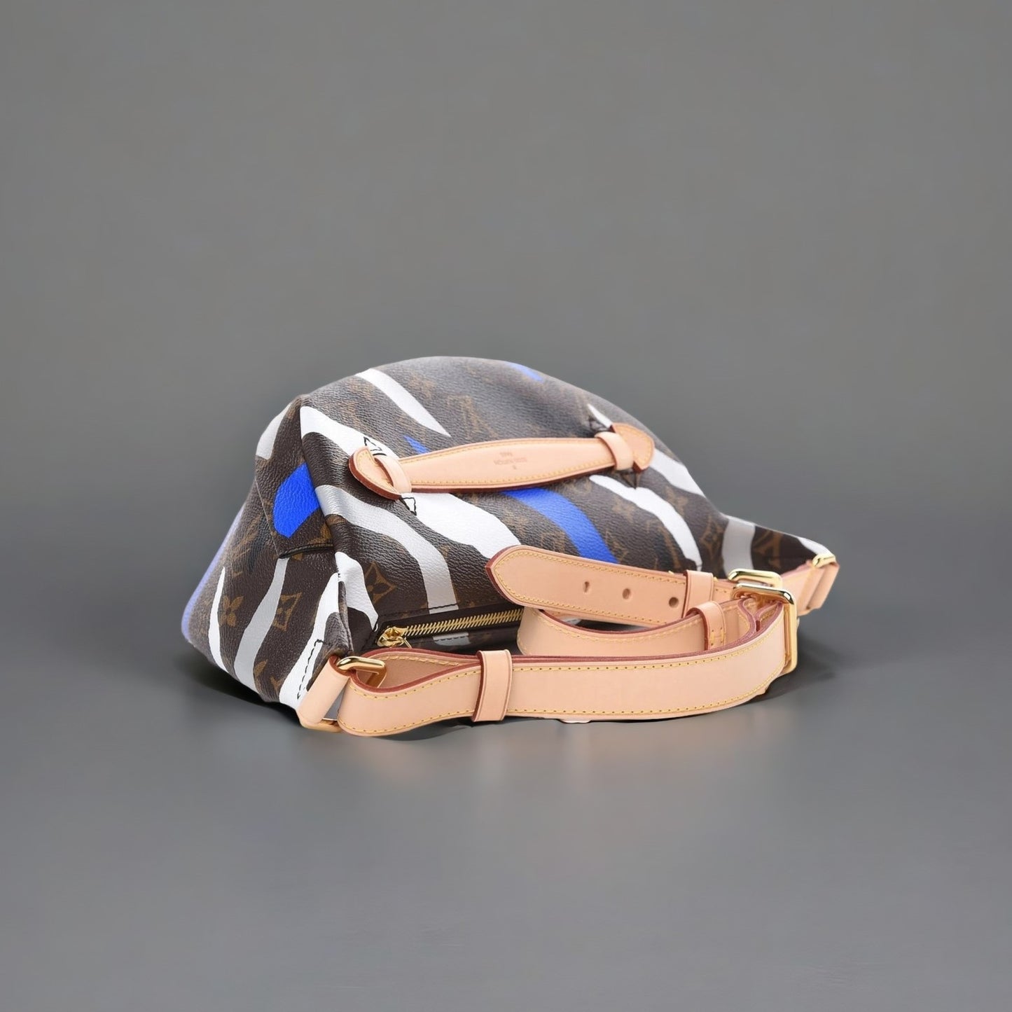 X LOL Monogram Bumbag Blue Silver