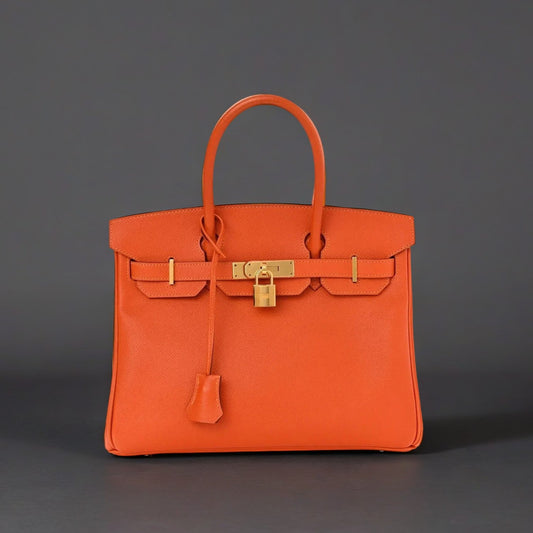 Epsom Birkin 30 Orange