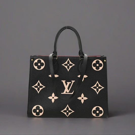 Empreinte Monogram Giant Onthego MM Black Beige