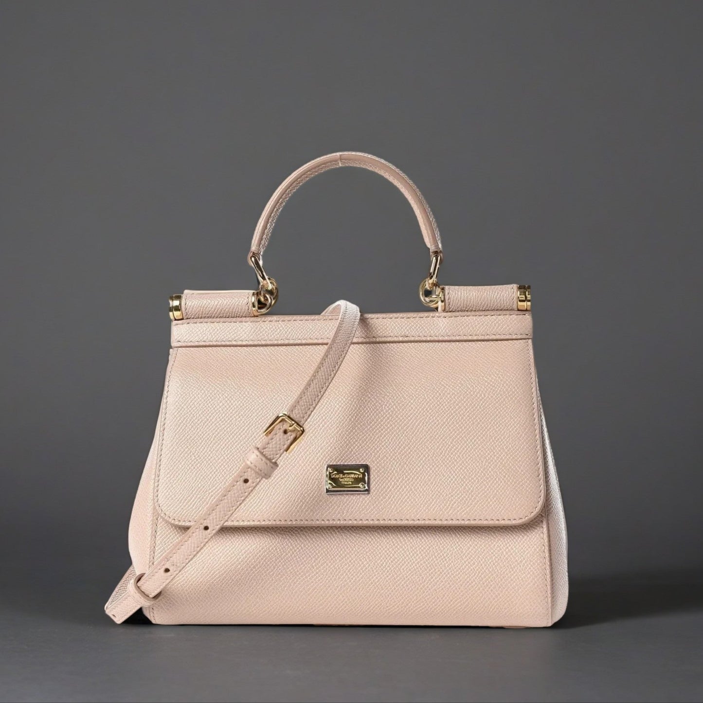 DOLCE & GABBANA Dauphine Small Miss Sicily Satchel Rosa Carne