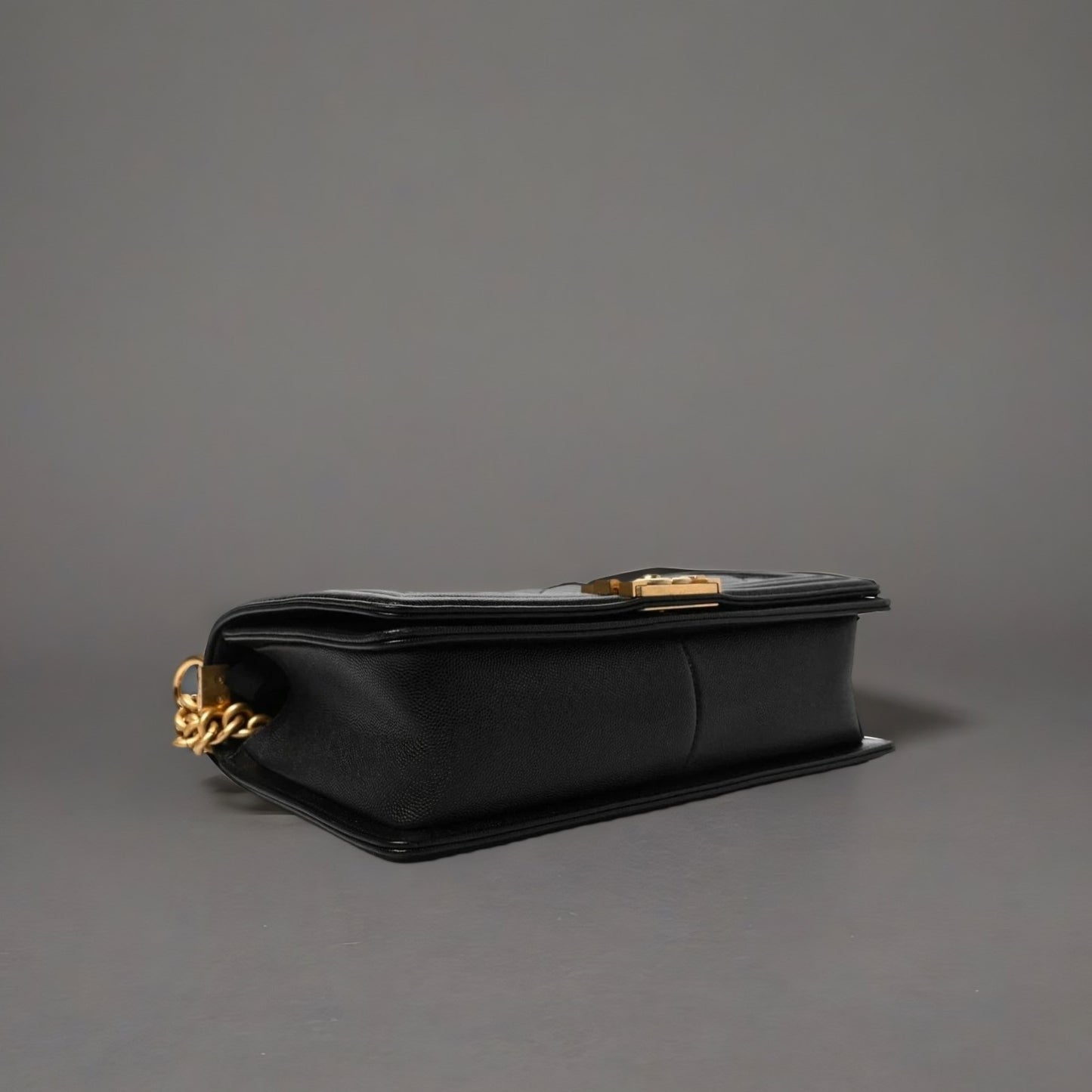 Caviar Quilted New Medium Boy Flap Black