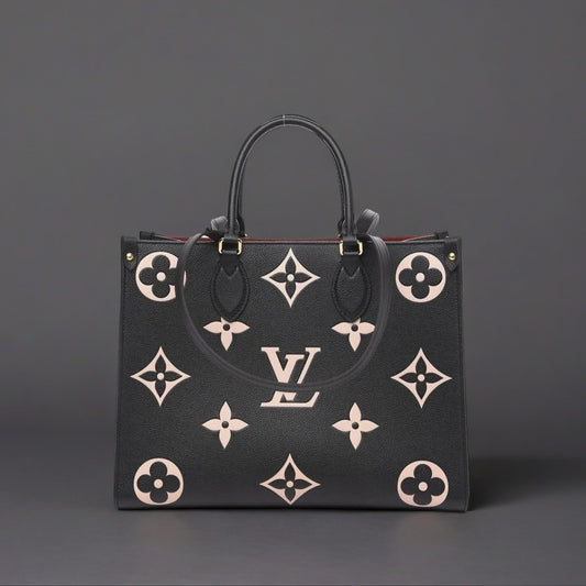 Empreinte Monogram Giant Onthego MM Black Beige