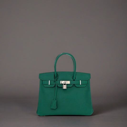 Epsom Birkin 30 Malachite