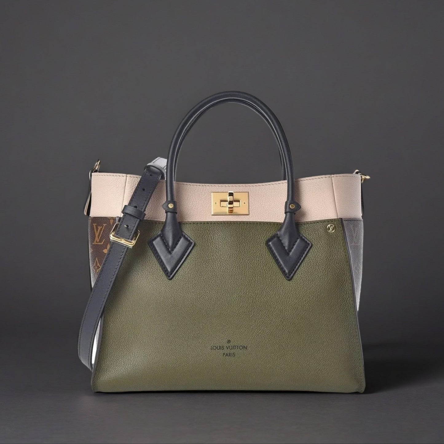 Calfskin Monogram On My Side Laurier