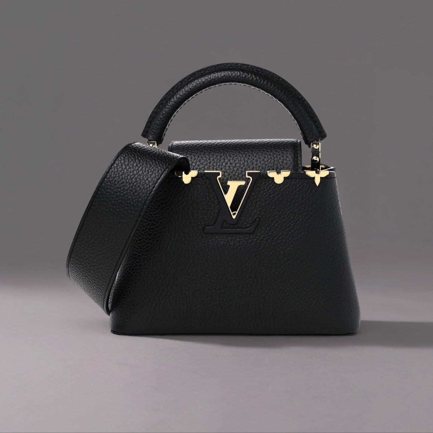 Taurillon Embellished Flower Crown Capucines Mini Black