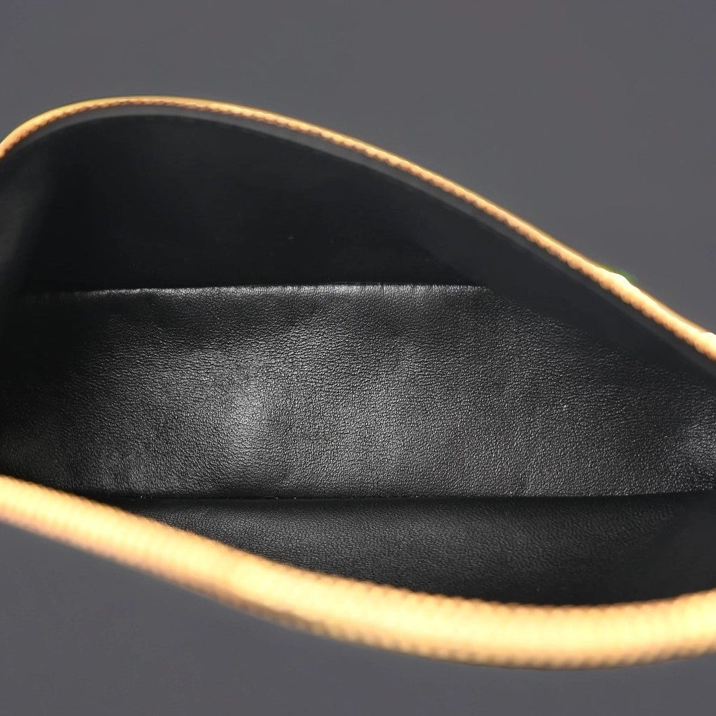 Loro Piana Grained Calfskin L19 Extra Pocket Pouch Black
