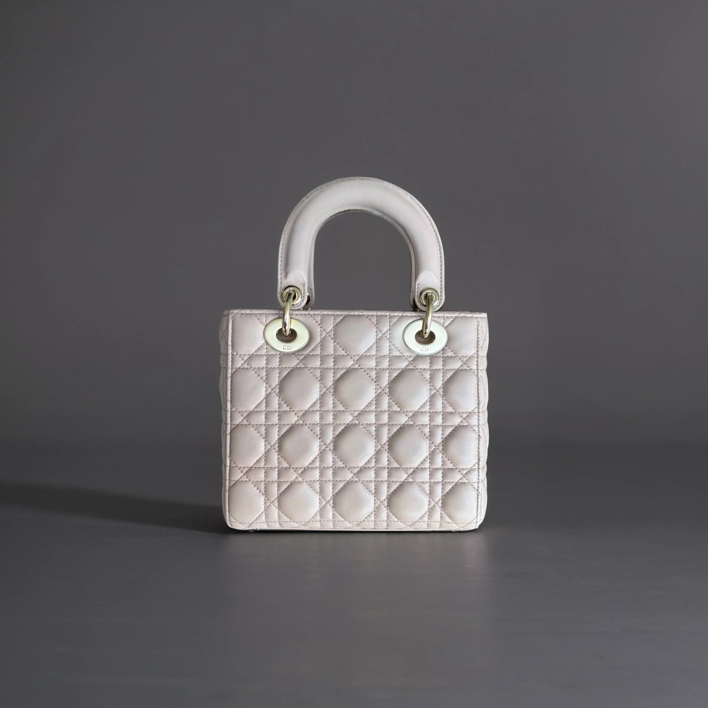 Lambskin Cannage Small My ABCDior Lady Dior Powder Pink