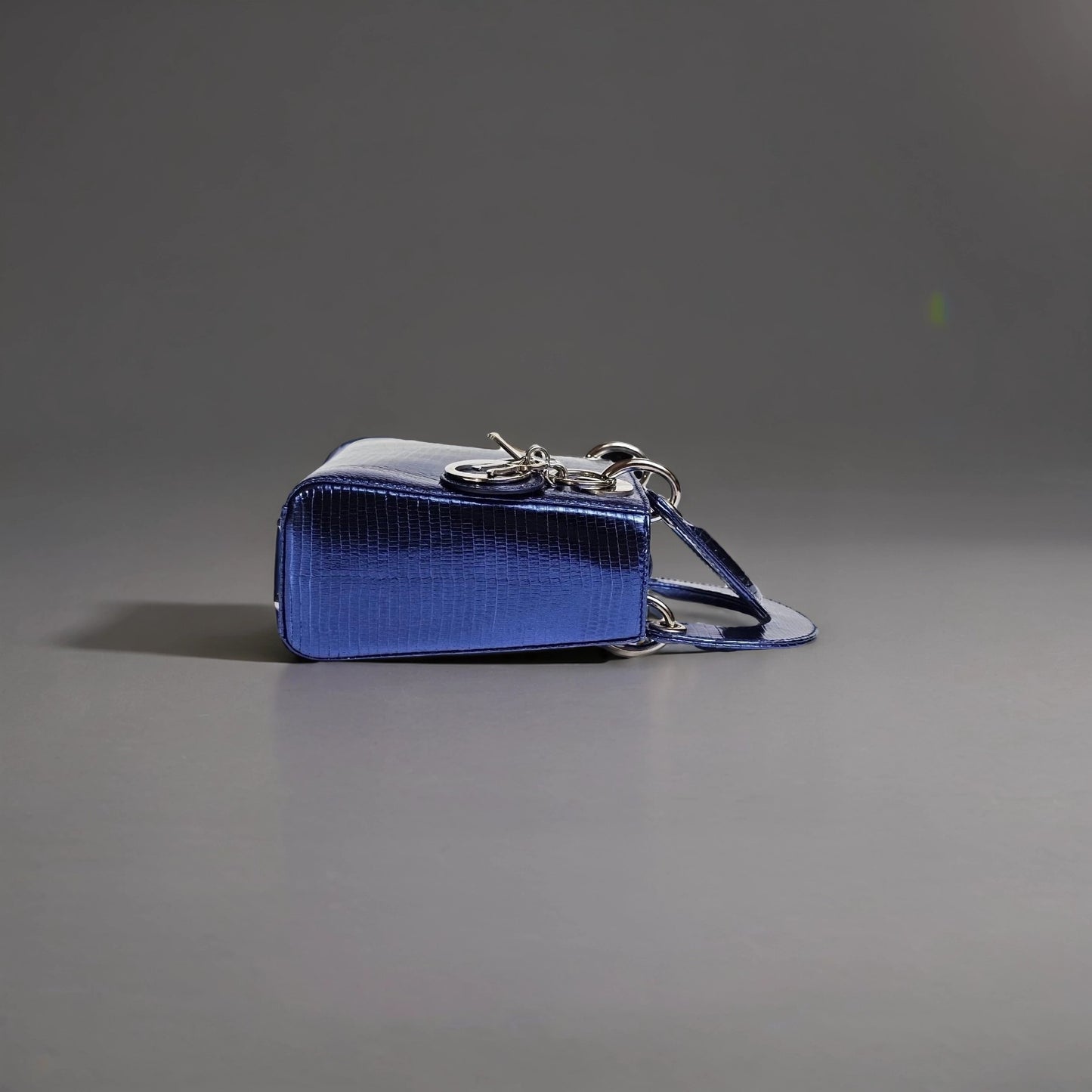 Metallic Mini Lizard Lady Dior Bag