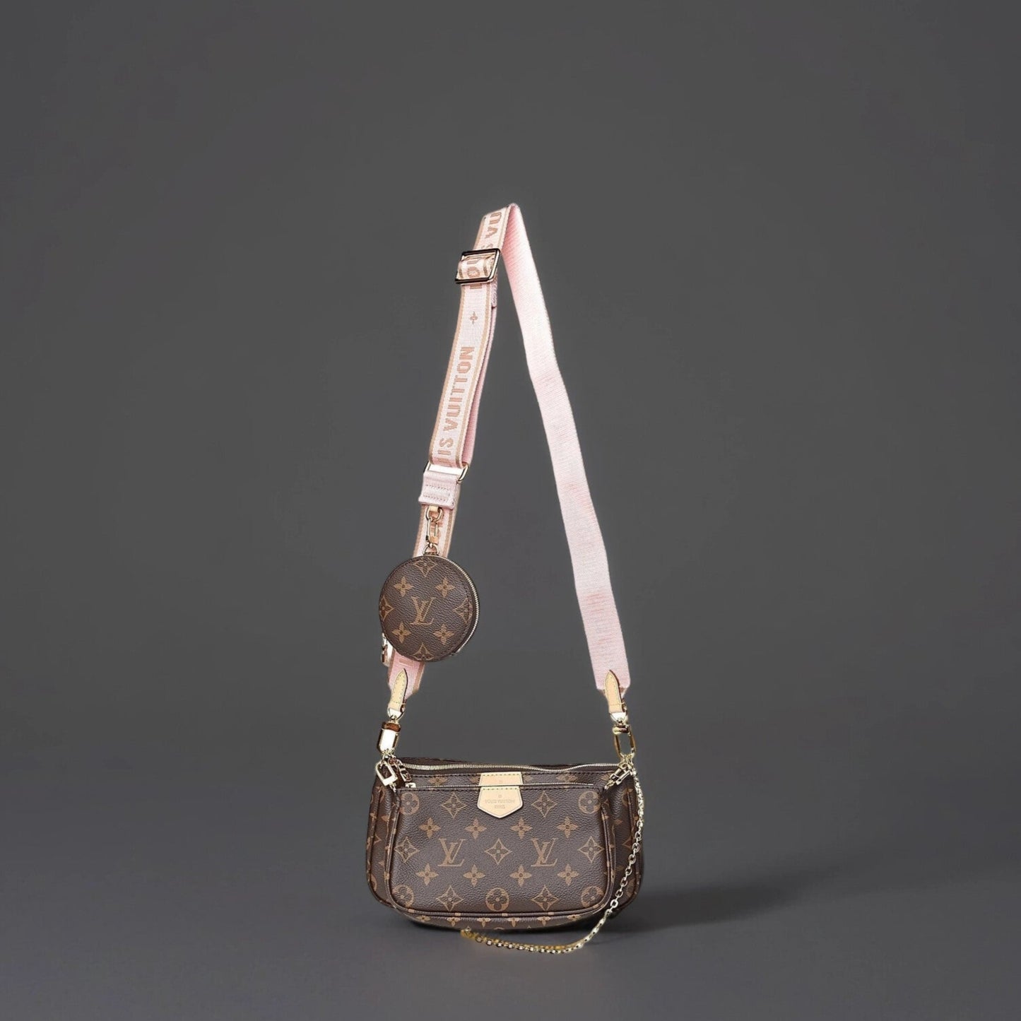 Monogram Multi Pochette Accessories Rose Clair