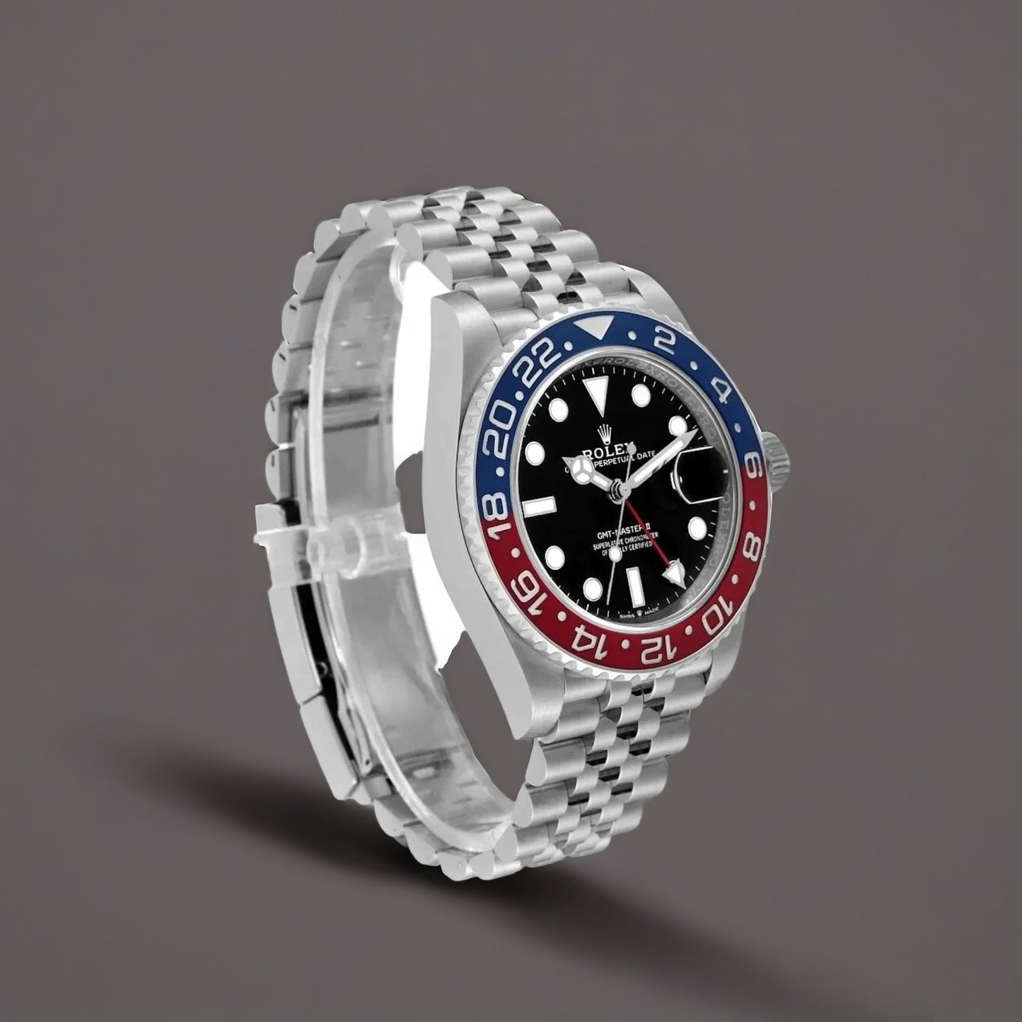 Rolex GMT Master II Blue Red Pepsi Bezel Steel 40mm