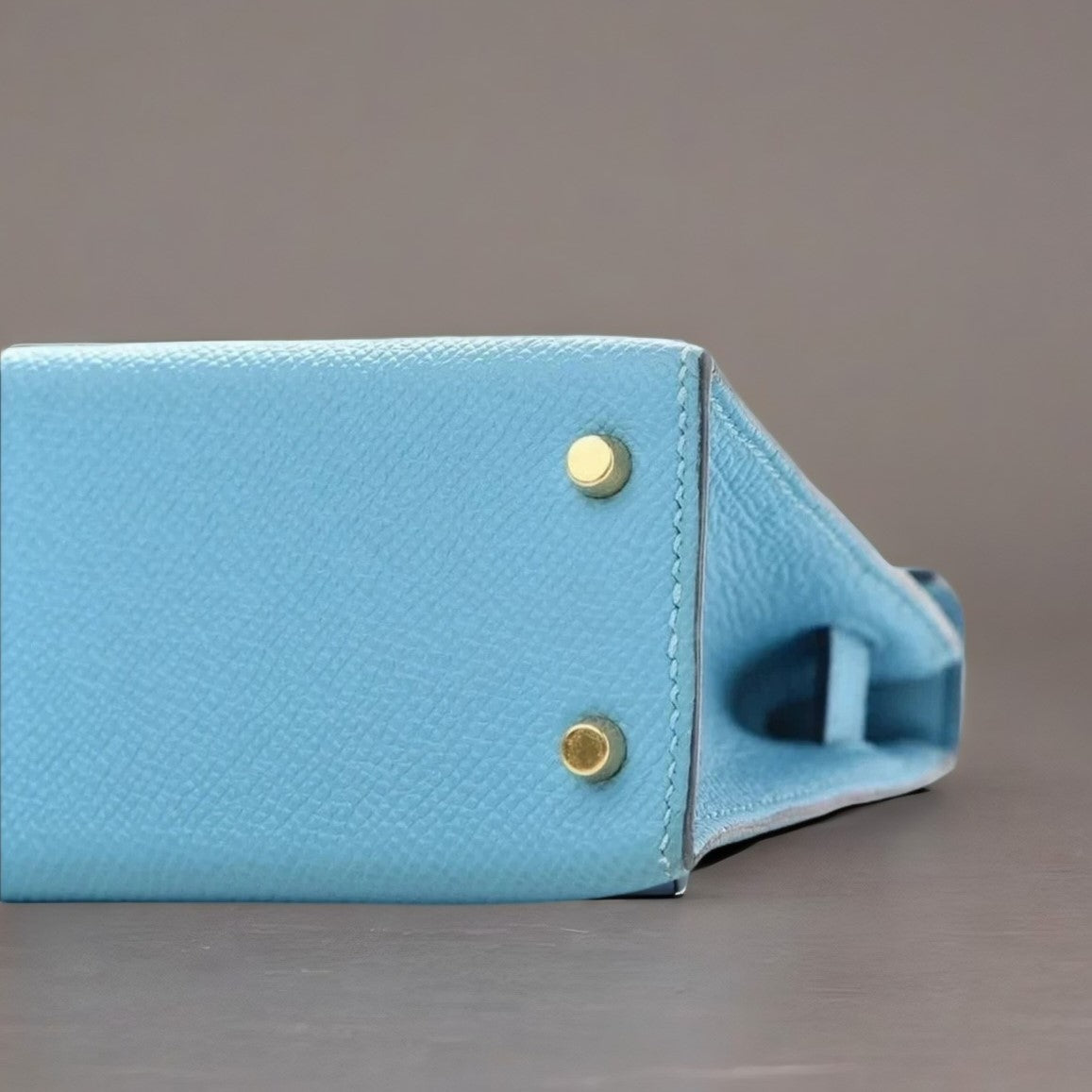 Epsom Mini Kelly Sellier 20 Bleu Du Nord