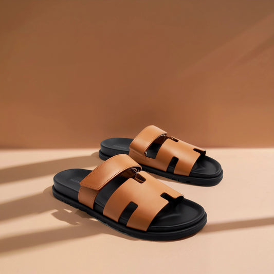 Calfskin Womens Chypre Sandals 40.5 Gold