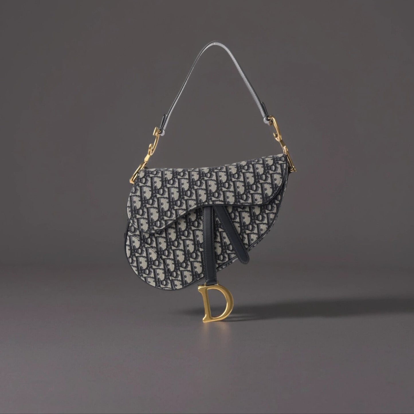 Oblique Saddle Bag Blue