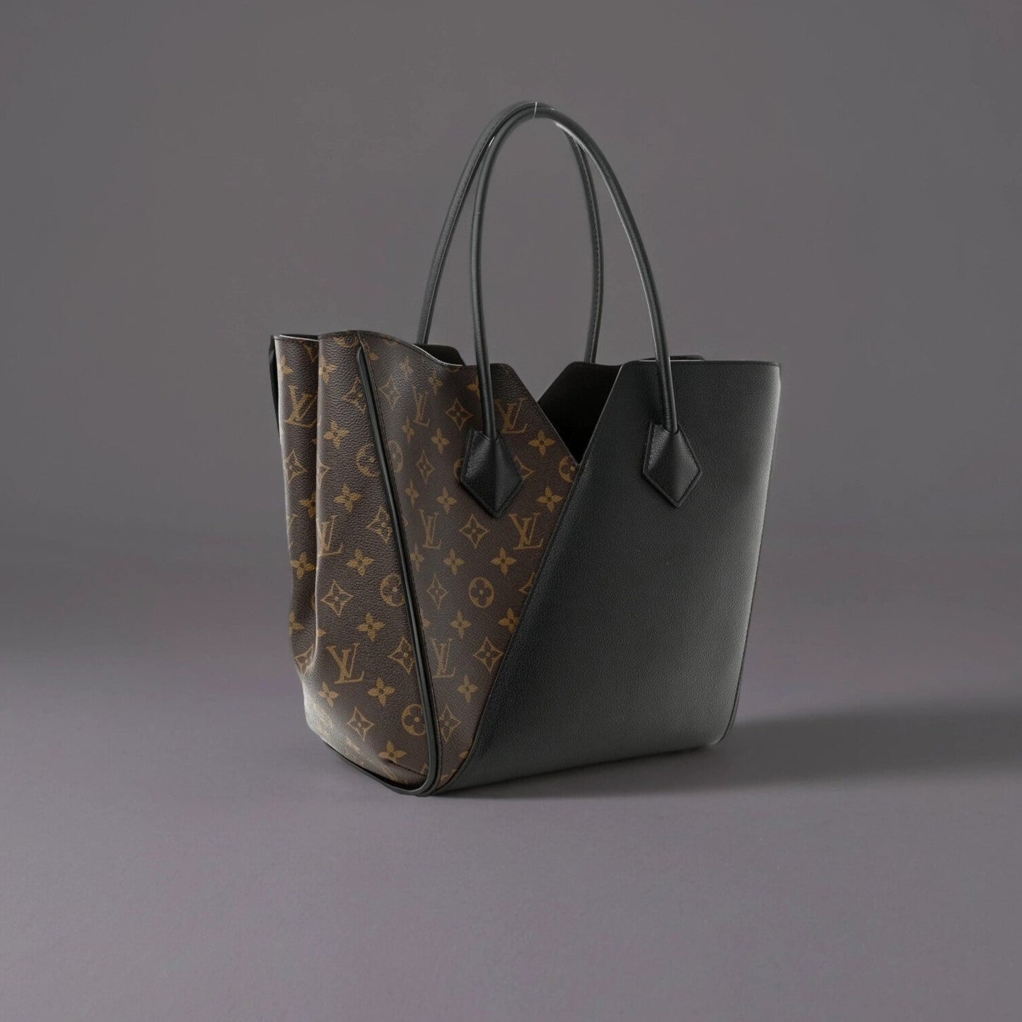 Calfskin Monogram Kimono Tote Black