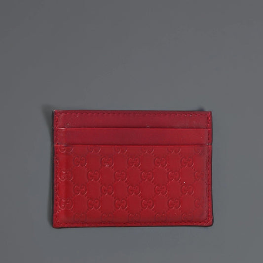 Microguccissima Card Holder Red