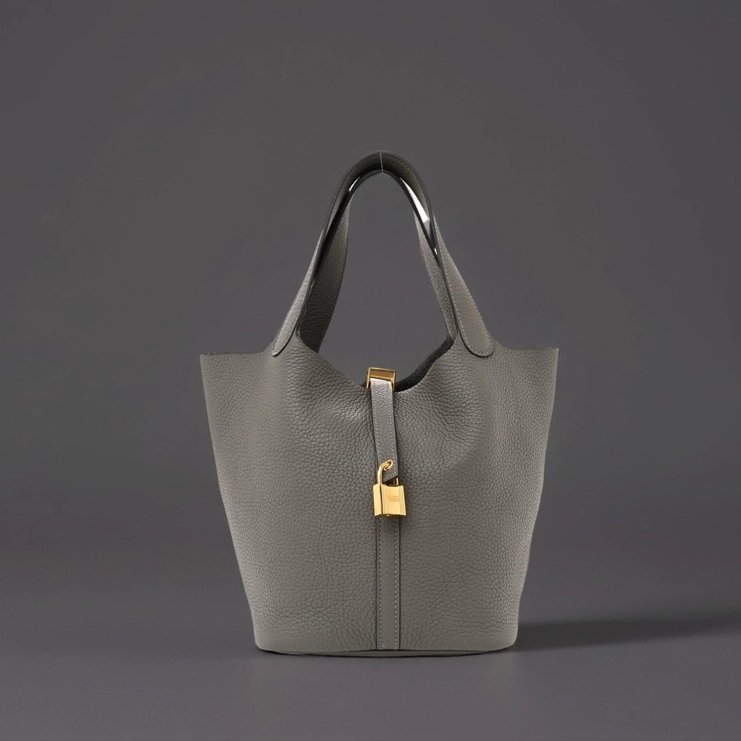 Taurillon Clemence Picotin Lock 22 MM Gris Meyer