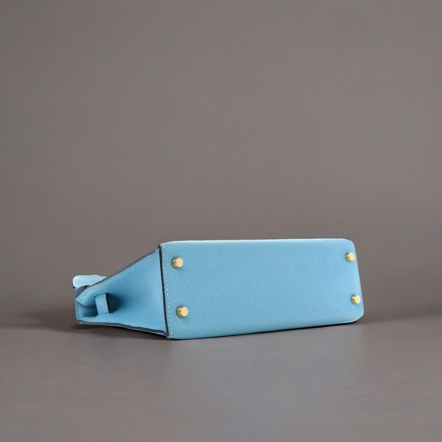 Epsom Mini Kelly Sellier 20 Bleu Du Nord