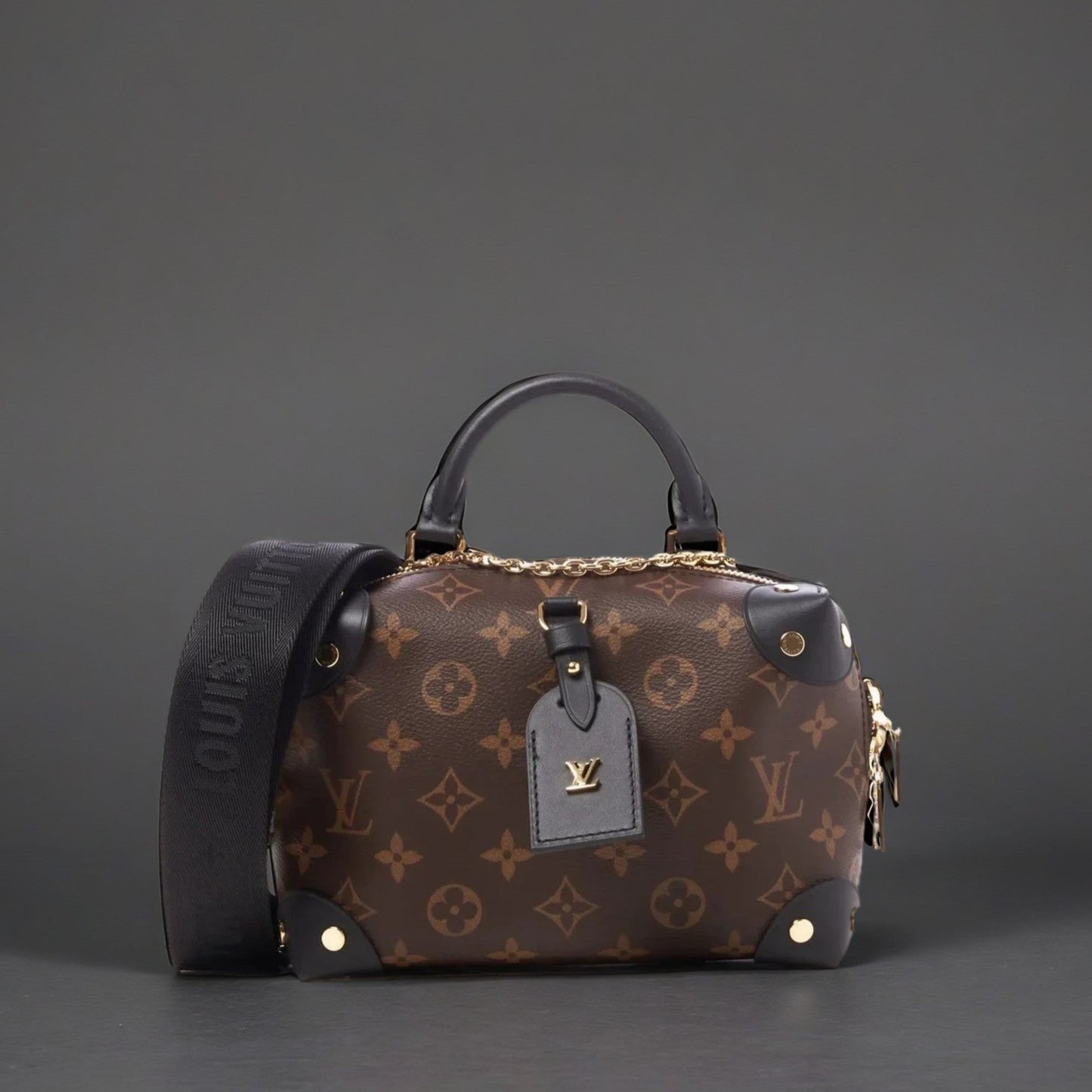 Monogram Petite Malle Souple Black