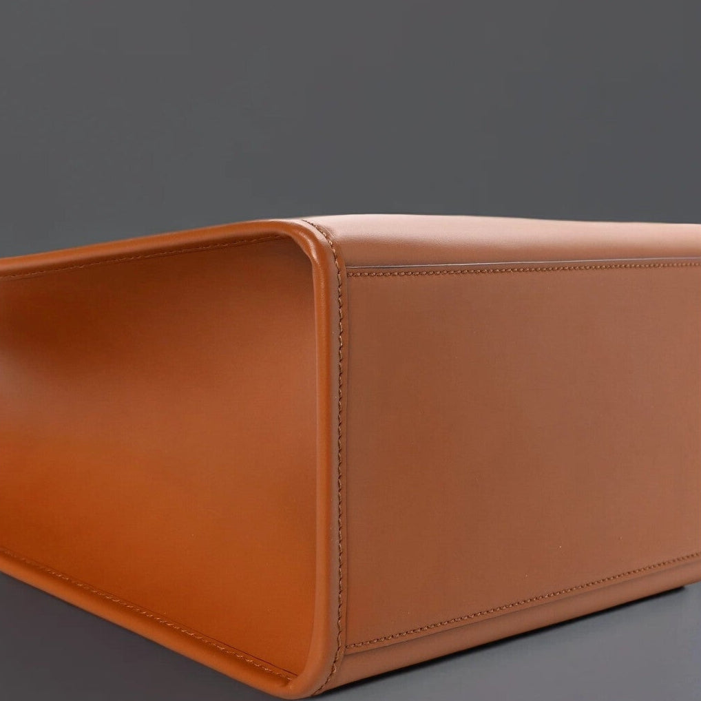 Vitello King Plexiglass Medium Fendi Sunshine Shopper Tote Cuoio