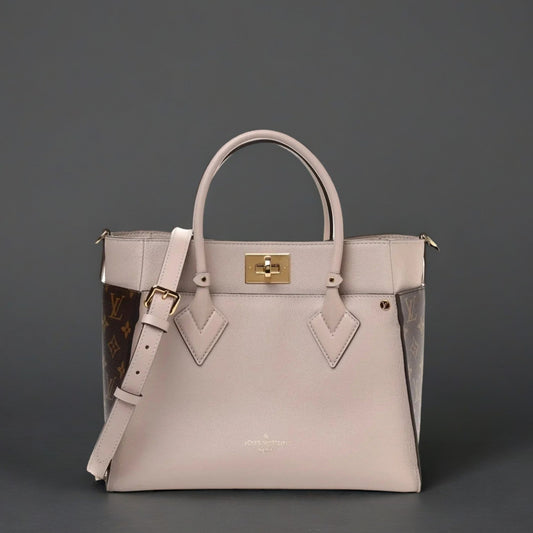 Calfskin Monogram On My Side Greige Size MM