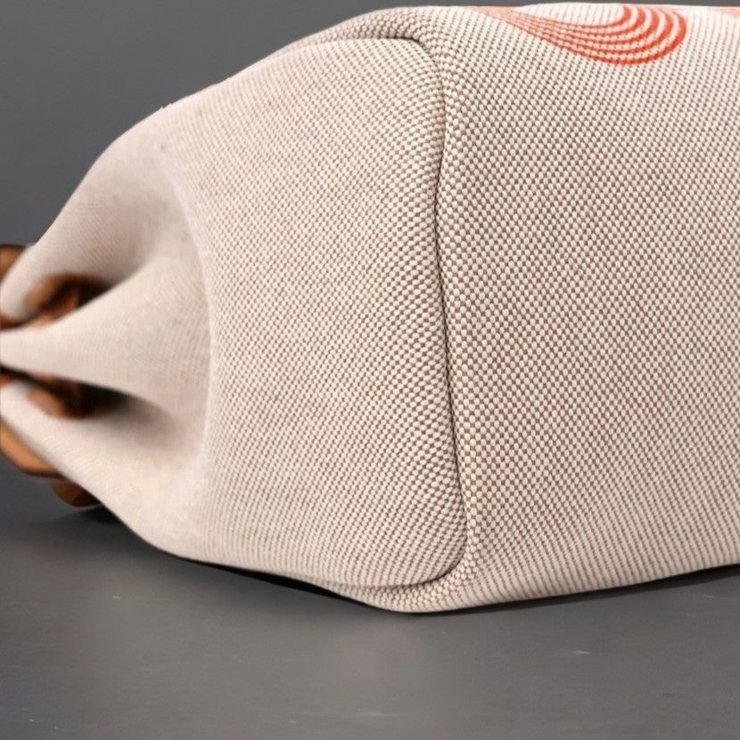 H Plume Canvas Vache Hunter Circuit 24 Herbag Zip Retourne 31 Orange Mecano Ecru Beige Naturel