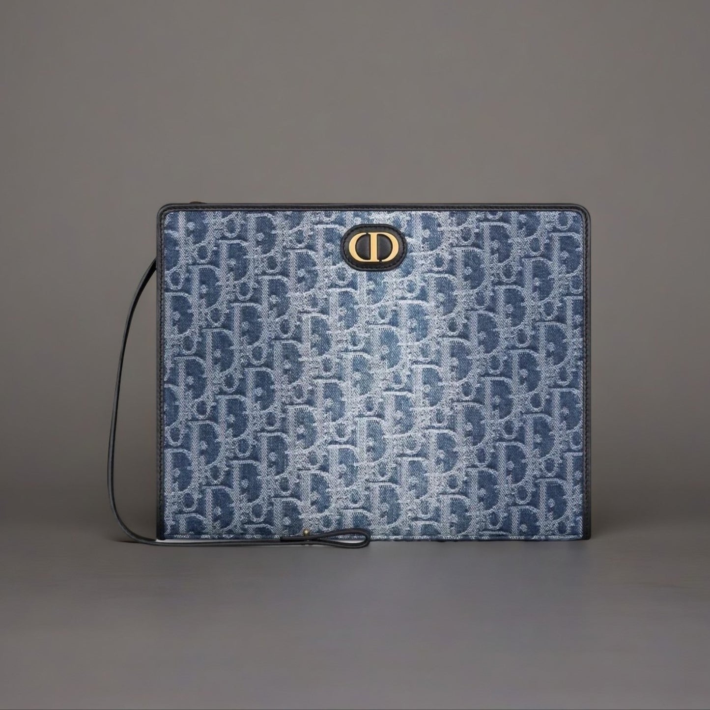 Oblique 30 Montaigne Pouch Blue Denim