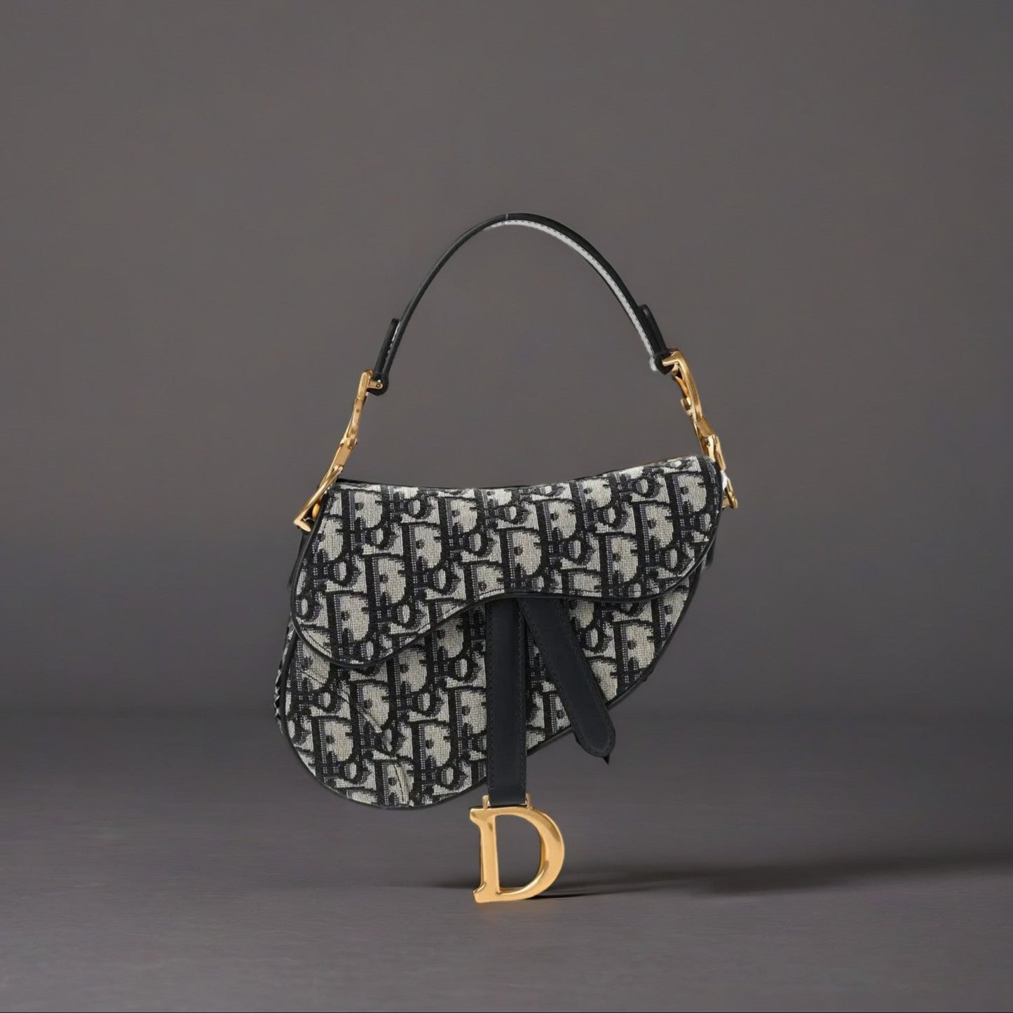 Oblique Mini Saddle Bag Blue