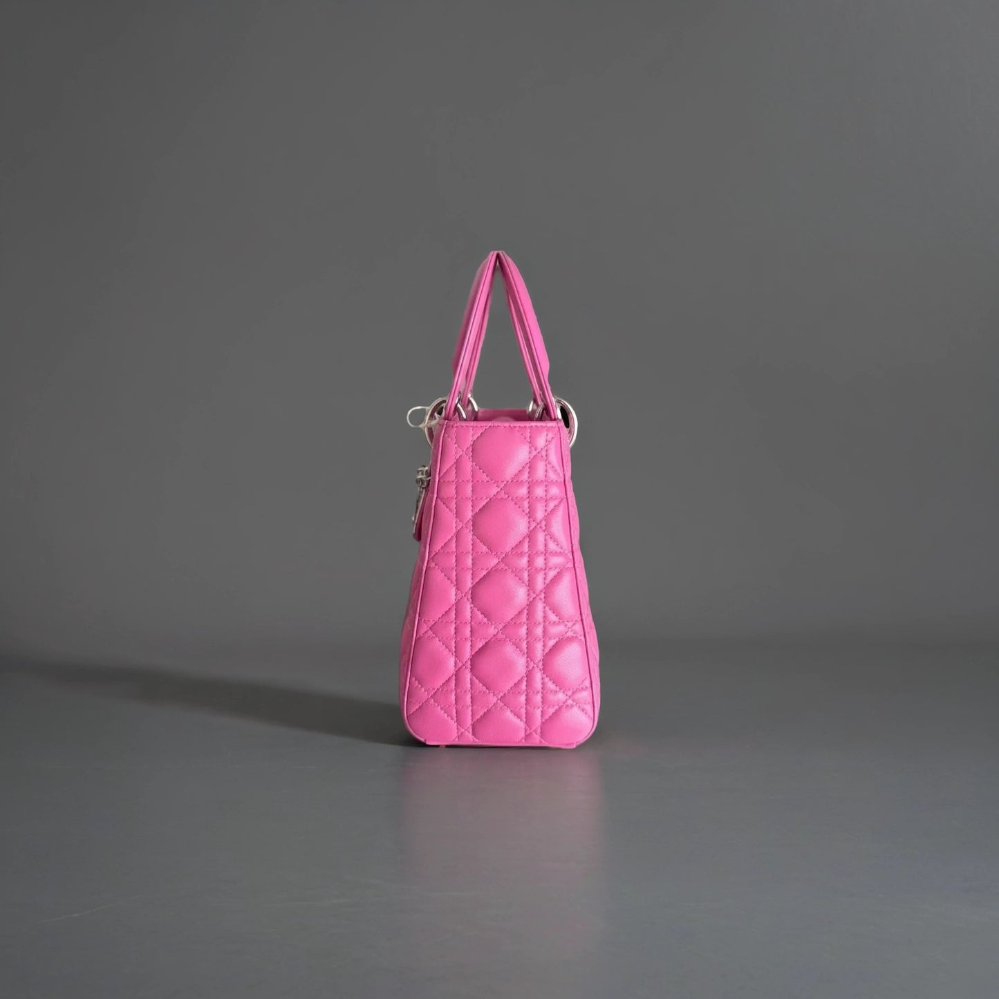 Lambskin Cannage Medium Lady Dior Pink